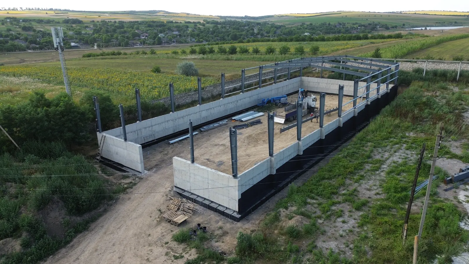 Depozit agricol din structură metalică